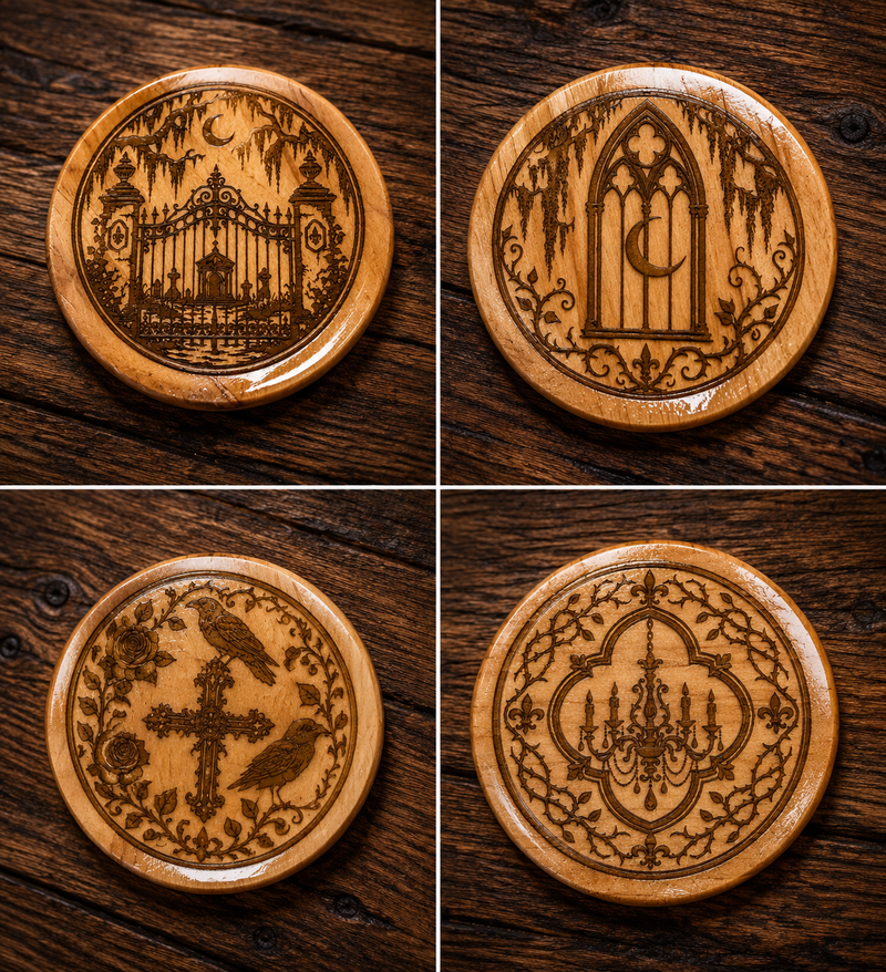 Southern Gothic Coaster Set